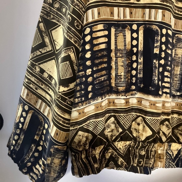 Vintage silk zip up jacket - Picture 12 of 12